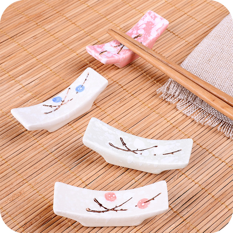 Kitchen Gadgets Japanese - 1/4/10Pc Japanese Plum Blossom Ceramic Chopstick