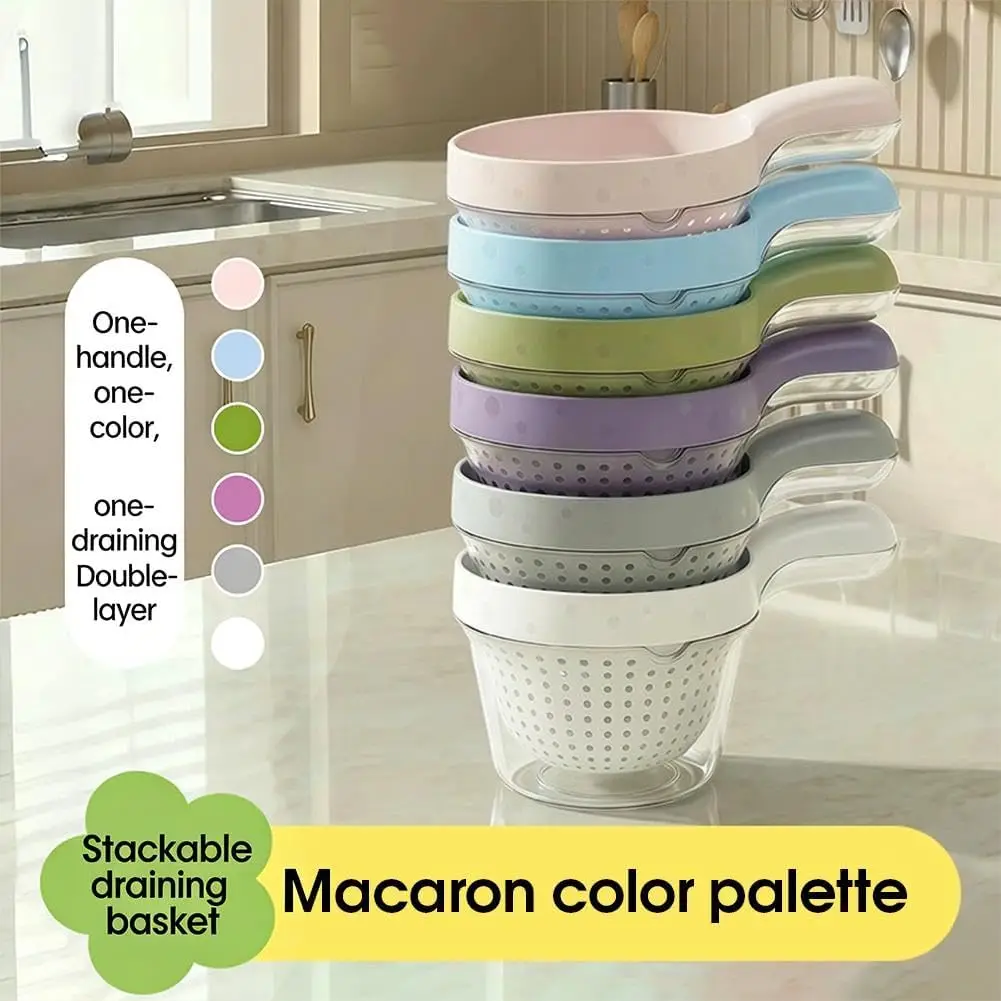 Vegetable Kitchen Gadgets - 2-IN-1 Vegetable Fruit Cleaning and Drainage