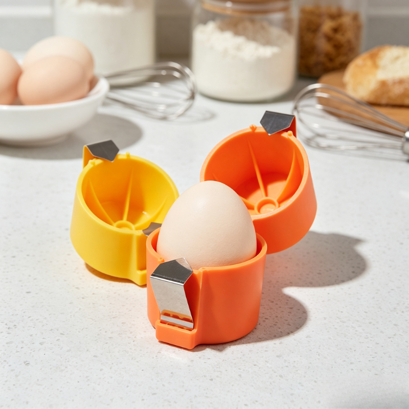 Egg Separator Tool - Portable Egg Cracker Set Manual Egg