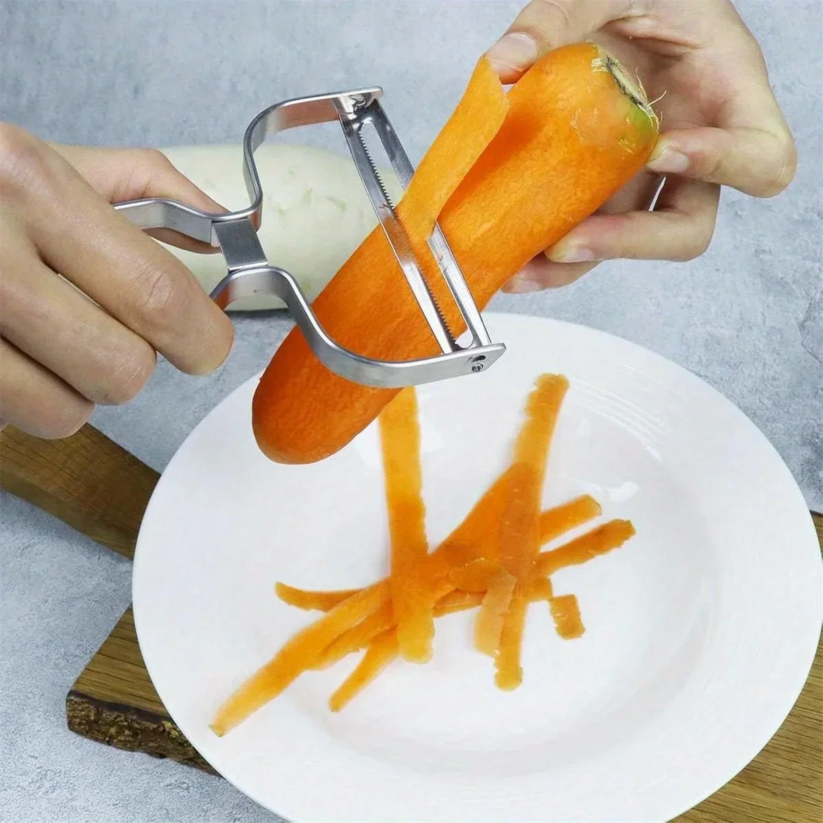 Vegetable Kitchen Gadgets - 1pc Stainless Steel Peeler For Fruit