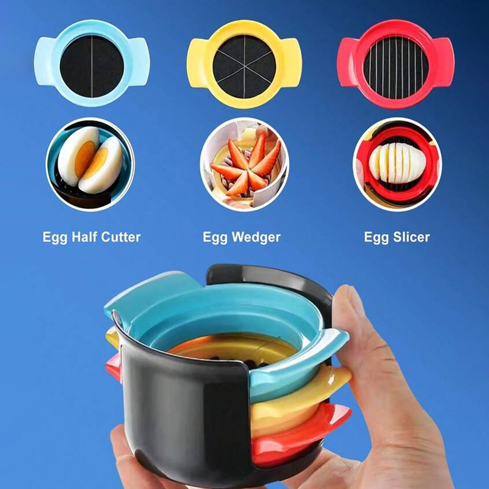 Egg Separator Tool - 3 In 1 Egg Slicer Egg