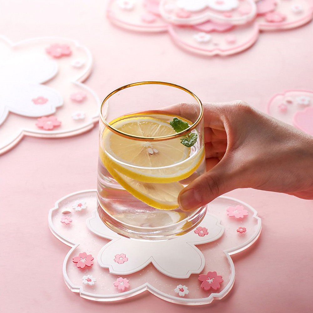 Kitchen Gadgets And Accessories - Cherry Blossom Heat Insulation Pad Dining
