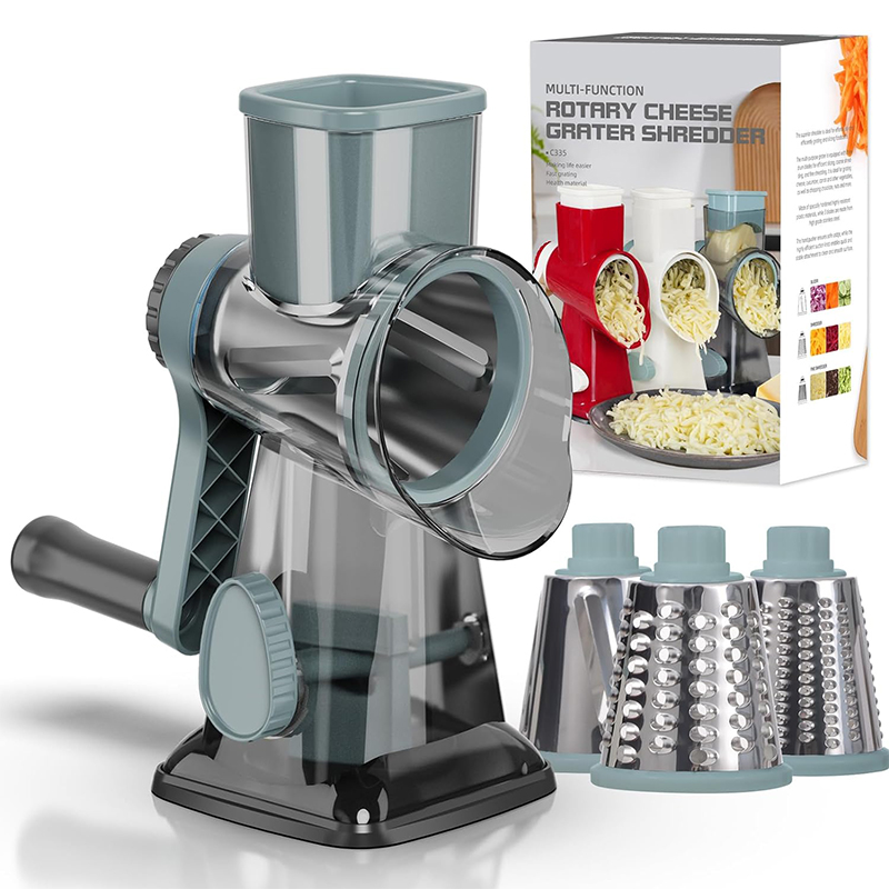 Kitchen Gadgets Luxury - LMETJMA 3 in 1 Rotary Cheese