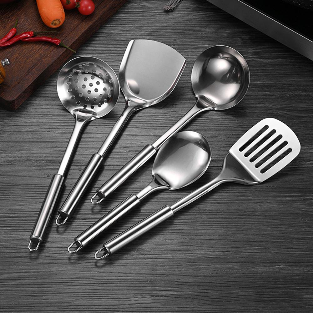 Kitchen Gadgets Under 100 - 5PCS/SET Stainless Steel Practical Spatula Kitchen