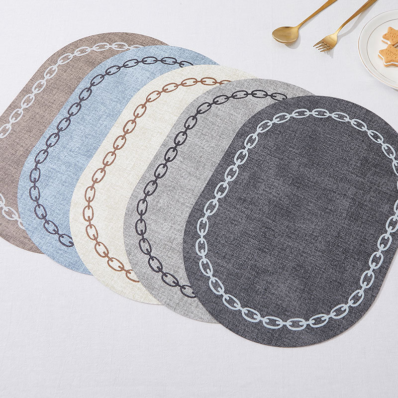 Oval Table Placemat Faux Leath - đánh giá và giá Kitchen Gadgets Luxury