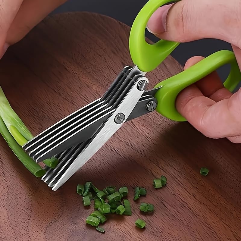 2Pcs Stainless Steel Multi-Lay - đánh giá và giá Herb Scissors 5 Blade