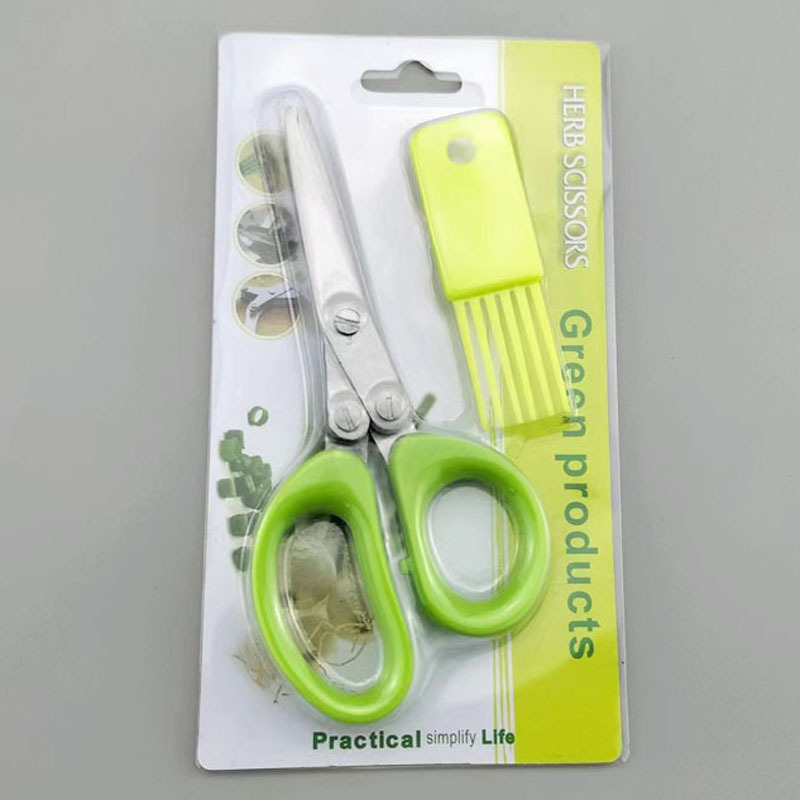 2Pcs Stainless Steel Multi-Lay - đánh giá và giá Herb Scissors 5 Blade