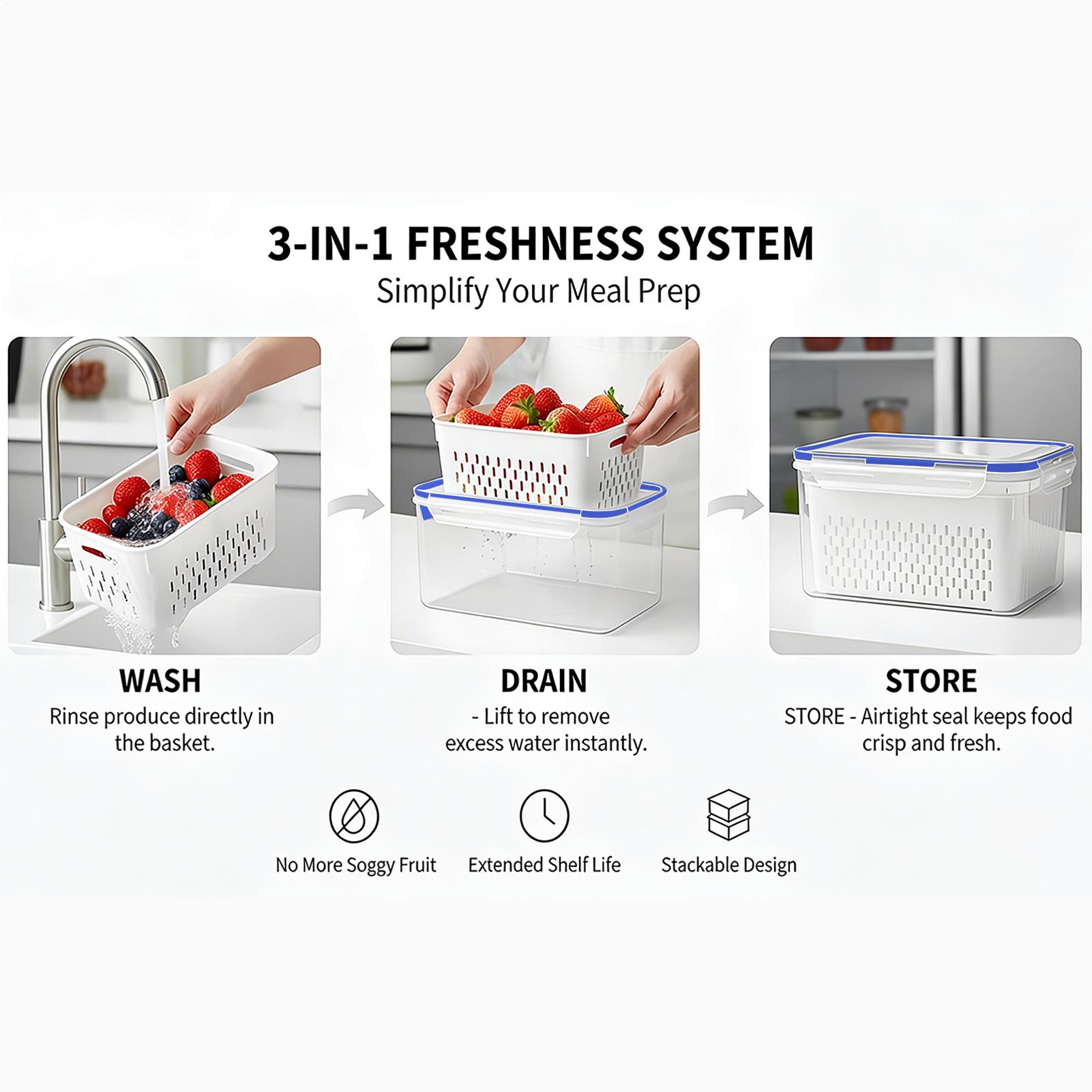 4 In 1 Food Storage Container  - đánh giá và giá Food Storage Containers