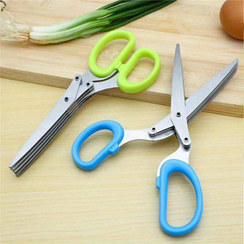 5 Blade Stainless Steel Kitche - đánh giá và giá Herb Scissors 5 Blade