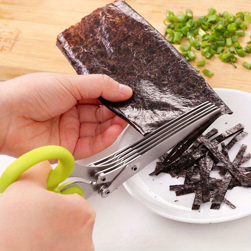 5 Blade Stainless Steel Kitche - đánh giá và giá Herb Scissors 5 Blade
