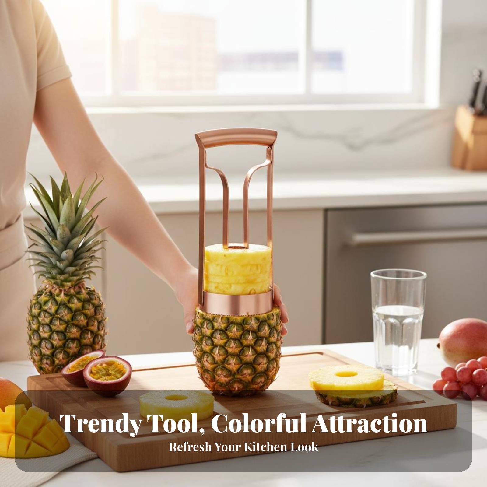 Stainless Steel Pineapple Cutt - đánh giá và giá Vegetable Kitchen Gadgets