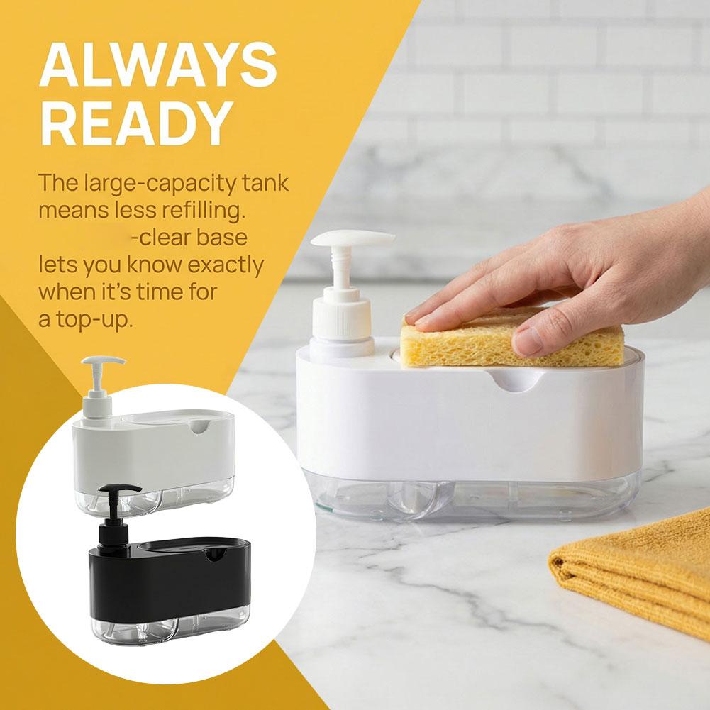 Dish Soap Dispenser Automatic  - đánh giá và giá Kitchen Gadgets Dispenser Brush Holder