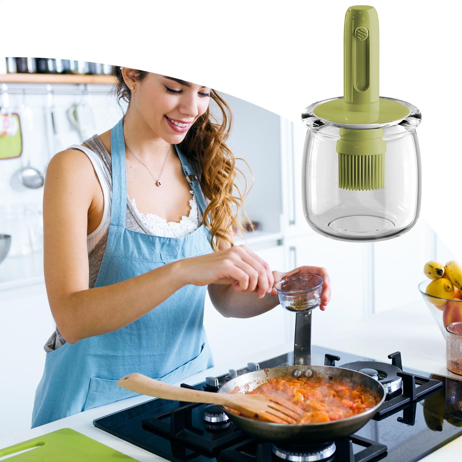 Oil Dispenser For Kitchen Ligh - đánh giá và giá Kitchen Gadgets Dispenser Brush Holder