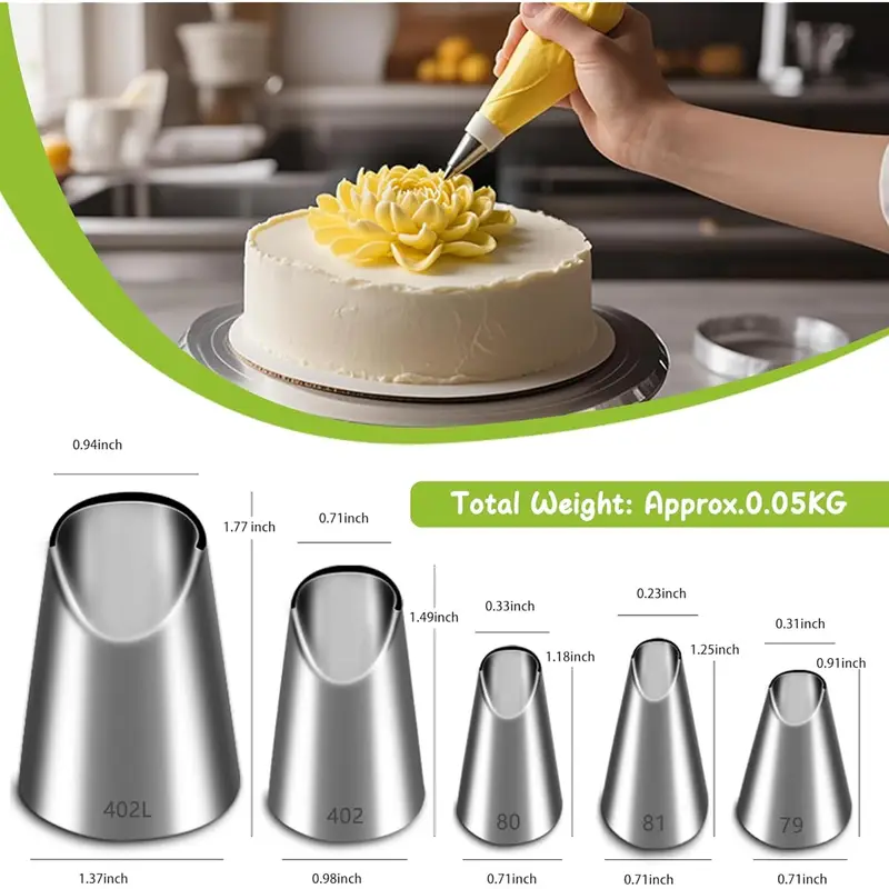 5PCS Stainless Steel Piping No - đánh giá và giá Kitchen Gadgets And Accessories