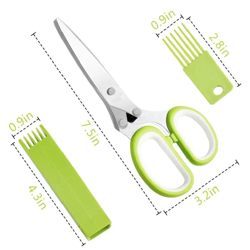 Herb Scissors Stainless Steel  - đánh giá và giá Herb Scissors 5 Blade