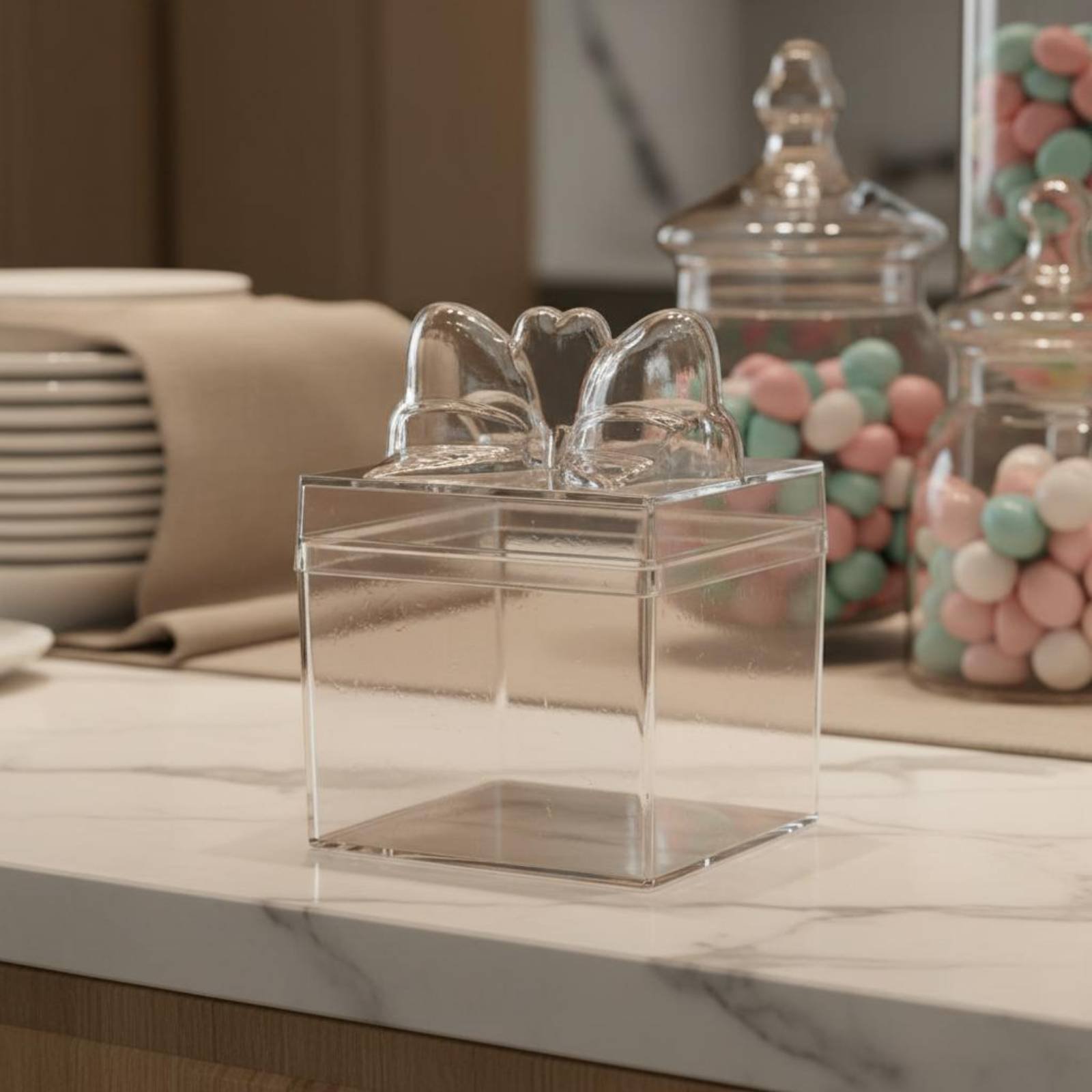 Clear Plastic Candy Box with R - đánh giá và giá Food Storage Containers