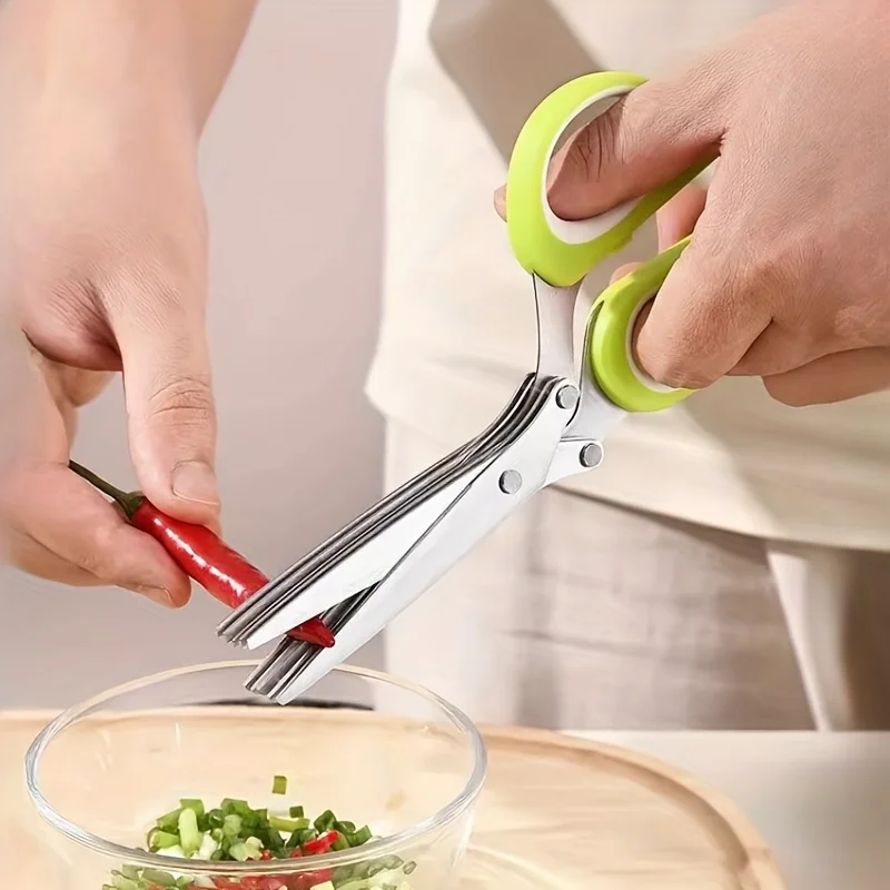 1 herb scissors with 5 blades, - đánh giá và giá Herb Scissors 5 Blade
