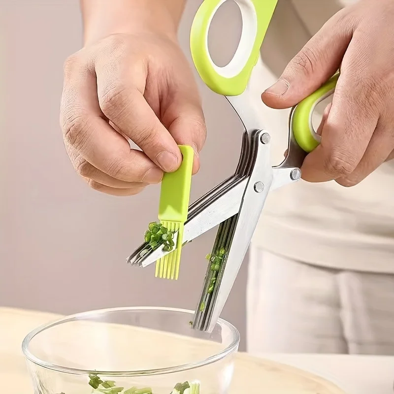 1 herb scissors with 5 blades, - đánh giá và giá Herb Scissors 5 Blade