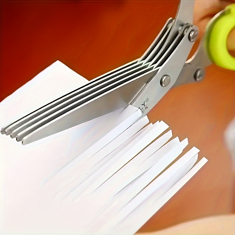 Multi-Blade Stainless Steel He - đánh giá và giá Herb Scissors 5 Blade