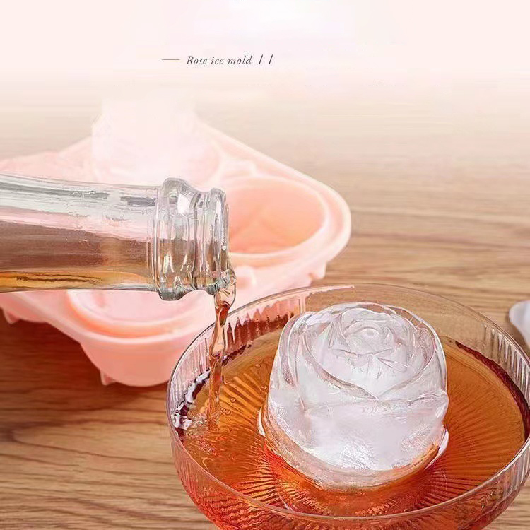 3D Rose Ice Molds 4 Holes Ice  - đánh giá và giá Kitchen Gadgets And Accessories