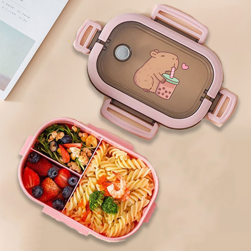Capybara Bento Lunch Box Anime - đánh giá và giá Food Storage Containers
