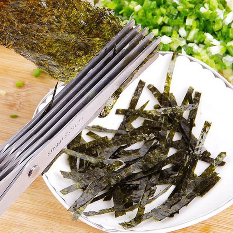 5 Layers Blade Scallion Scisso - đánh giá và giá Herb Scissors 5 Blade