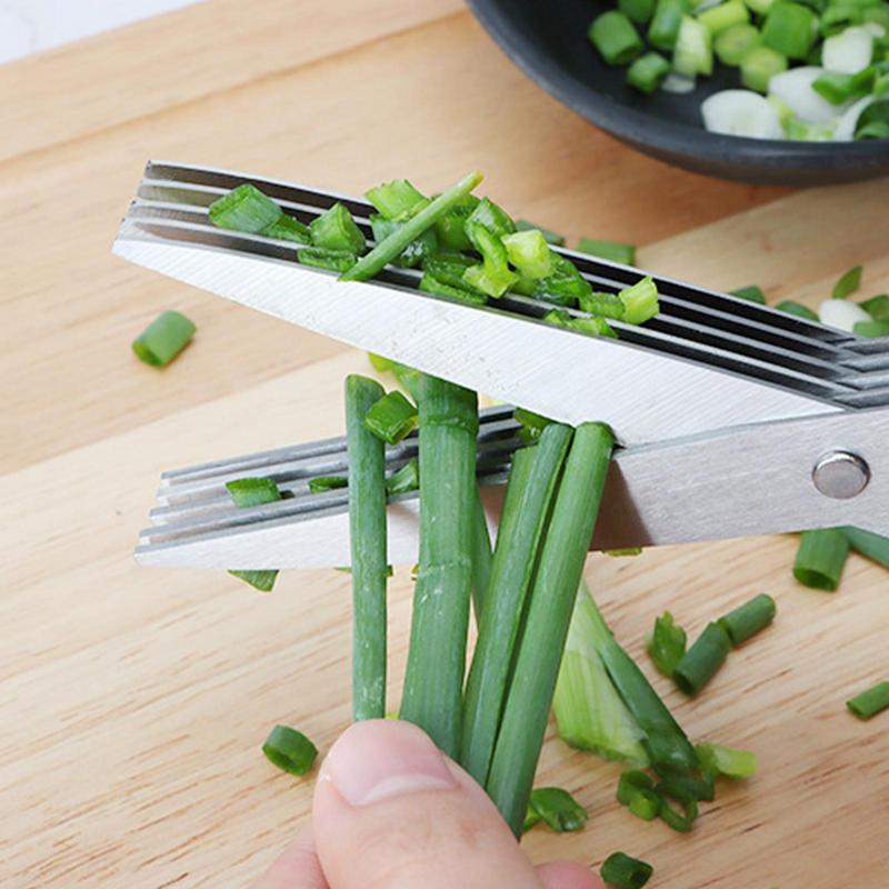 Multi Layer Scissor Kitchen Sh - đánh giá và giá Herb Scissors 5 Blade