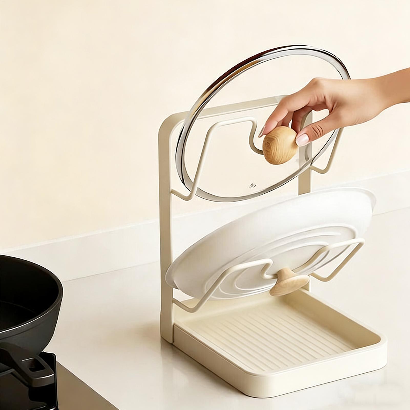 Pot Lid Organizer Anti-Slip Ki - đánh giá và giá Kitchen Gadgets Under 100