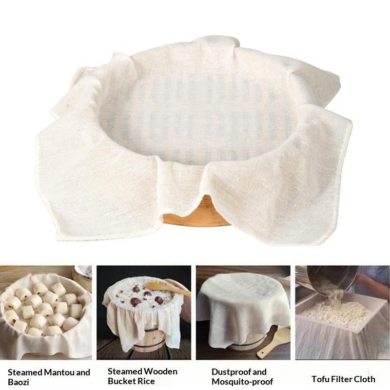 3Pcs Round Pure Cotton Steamer - đánh giá và giá Silicone Baking Mat