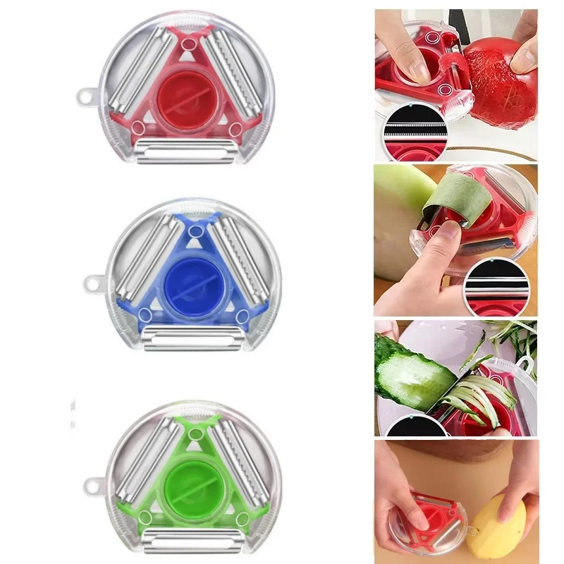 1PC Trio Peeler Set Vegetable  - đánh giá và giá Vegetable Kitchen Gadgets