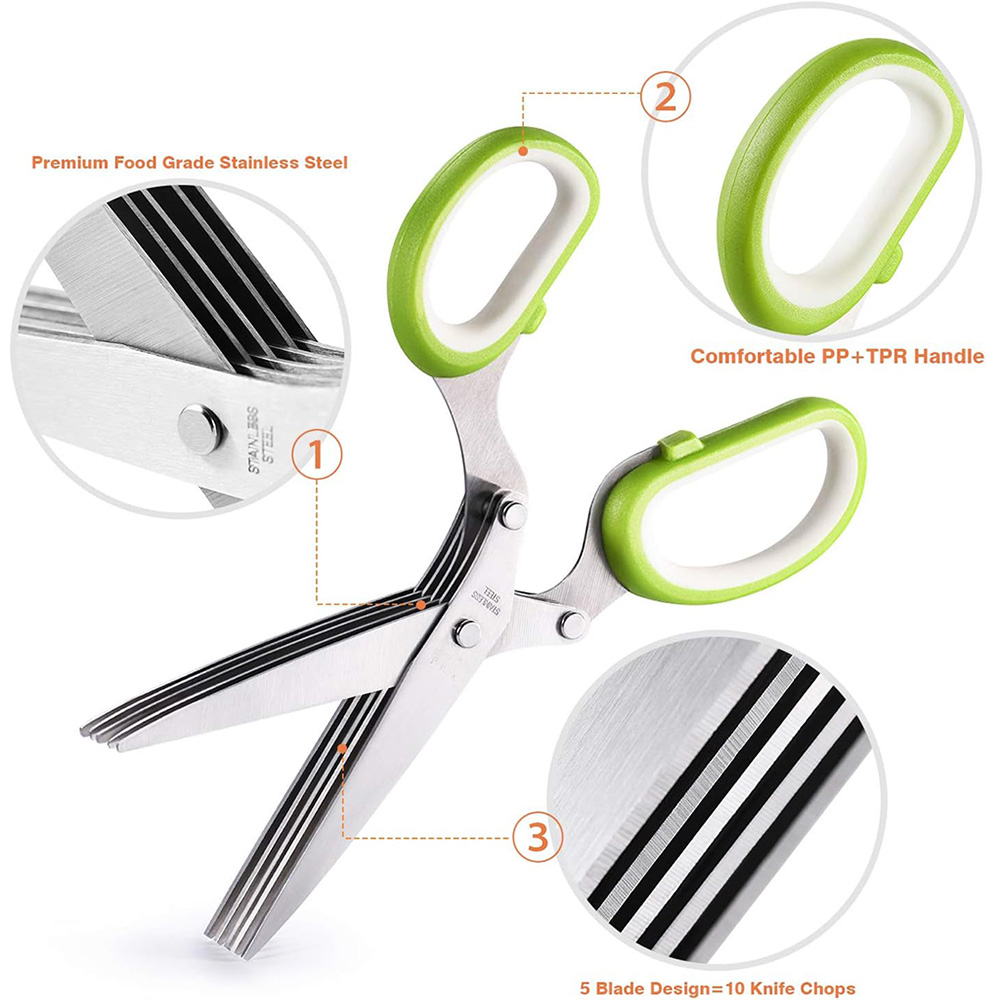 Herb Scissors  Stainless Steel - đánh giá và giá Herb Scissors 5 Blade