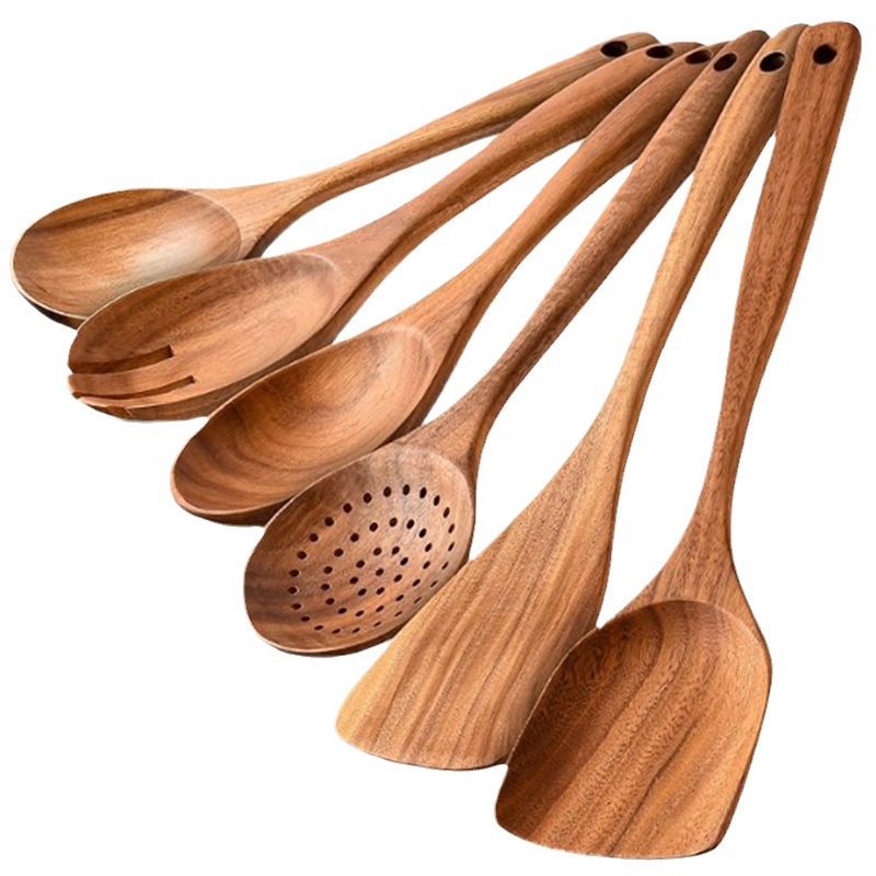 6PCS Wood Kitchenware Cooking  - đánh giá và giá Kitchen Gadgets Under 100