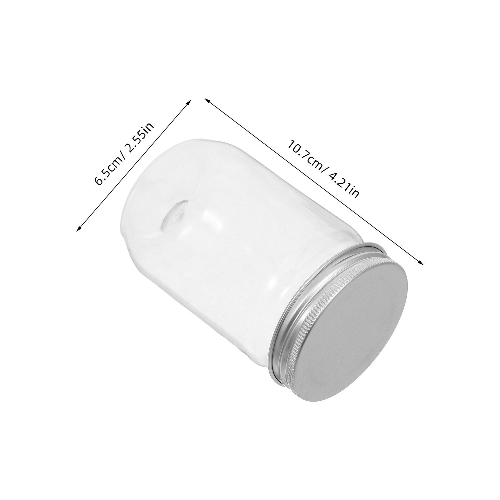 6Pcs Clear Plastic Mason Jars  - đánh giá và giá Food Storage Containers