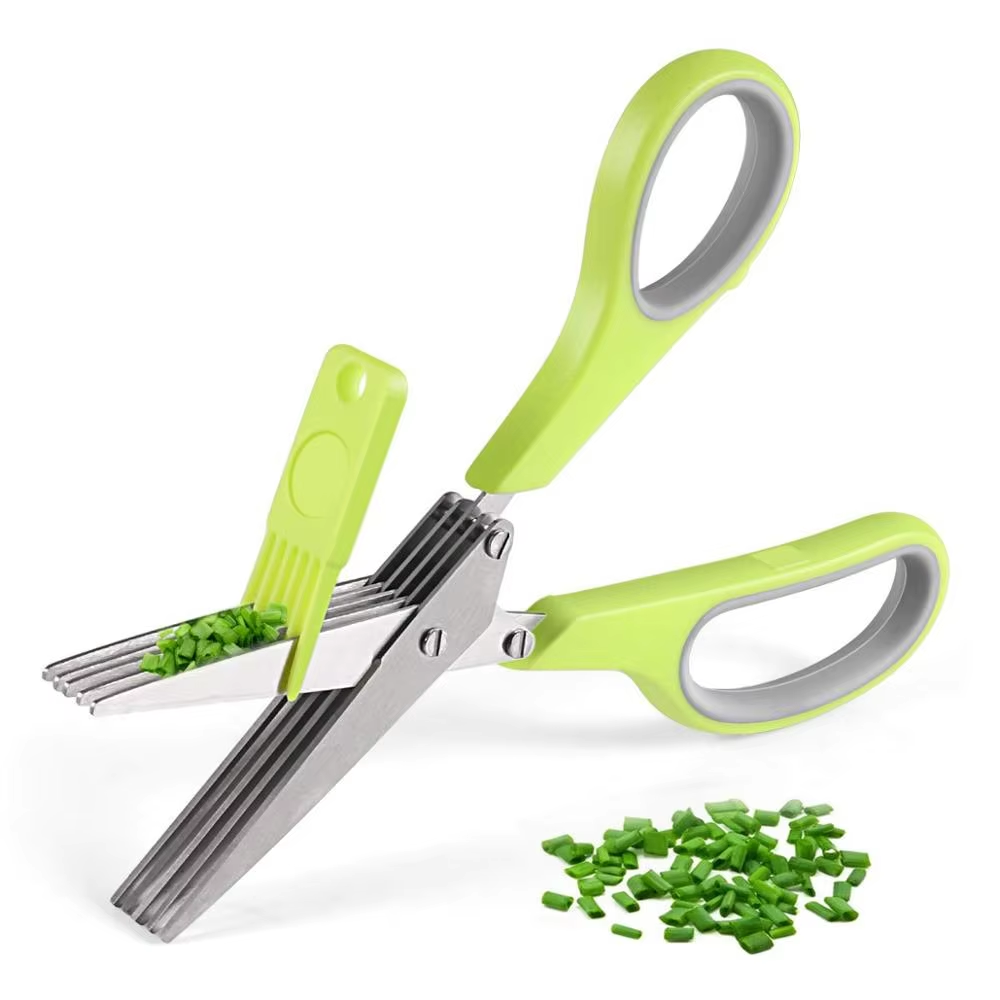 5 Blade Herb Scissors Stainles - đánh giá và giá Herb Scissors 5 Blade