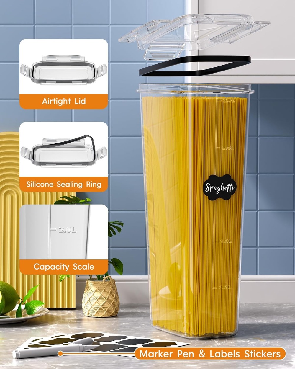 24 PCS Airtight Food Storage C - đánh giá và giá Food Storage Containers