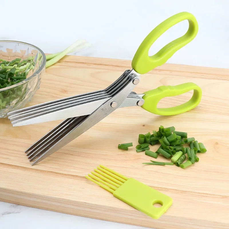 Kitchen Scissors Multifunction - đánh giá và giá Herb Scissors 5 Blade